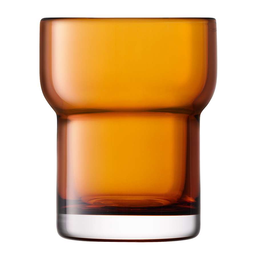 UTILITY amber whisky glass 2 pcs