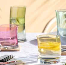 Load image into Gallery viewer, Swing glass set of 4, cold colors
