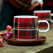 Load image into Gallery viewer, Muga Tartan Red Mug
